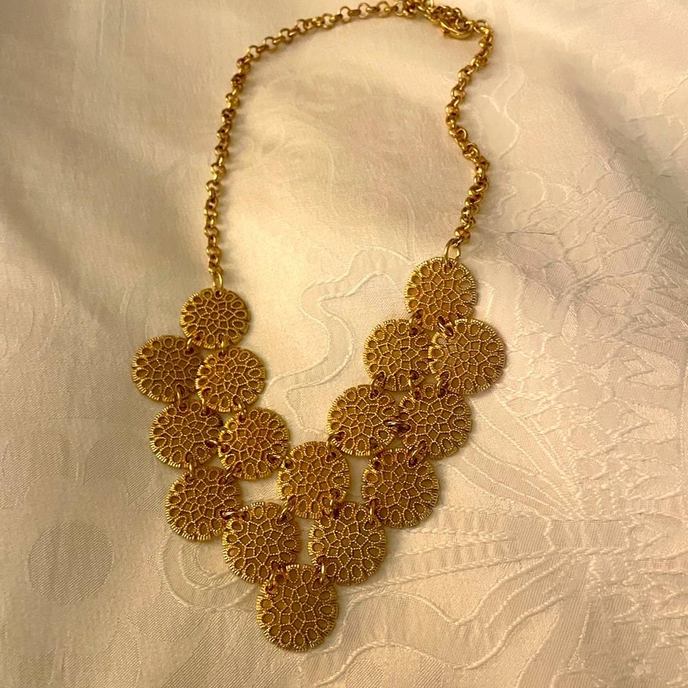 Target faux gold coin necklace